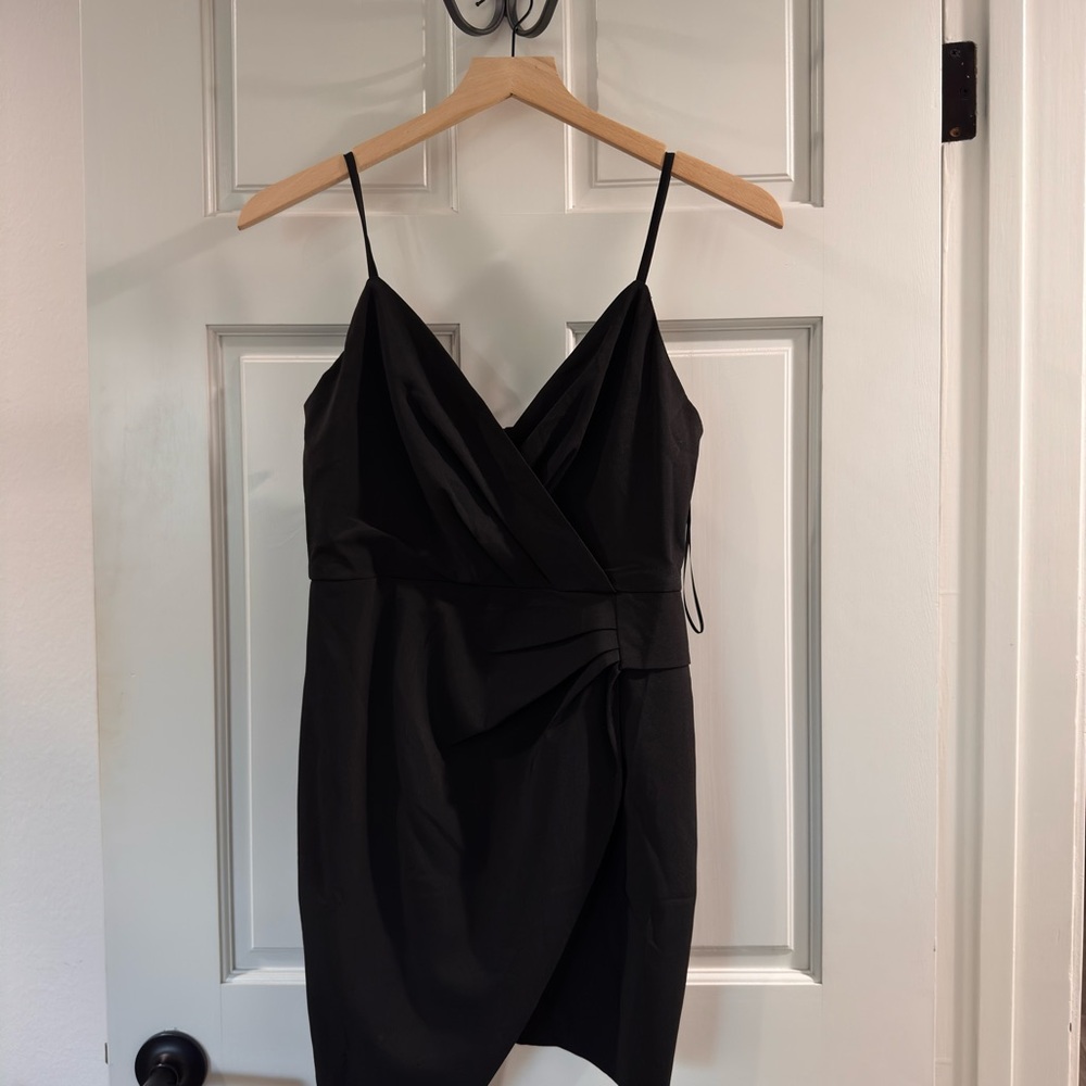 Blue Blush Black Mini Dress